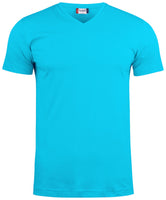 Clique Basic-T V-neck, Unisex. Useita värejä